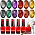 Beetles Halloween Box Cat Eye Gel Nail Polish Set, Witch Potion 6 Colors