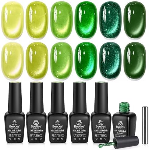 Beetles Halloween Box Cat Eye Gel Nail Polish Set, Witch Potion 6 Colors
