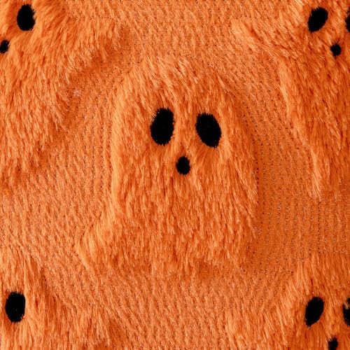 MIULEE White Halloween Pillow Covers Cute Ghost Decor Set of 2 18x18