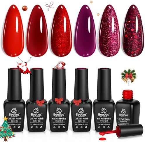 Beetles Halloween Box Cat Eye Gel Nail Polish Set, Witch Potion 6 Colors