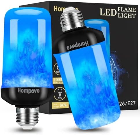 Hompavo 【Upgraded】 Flame Light Bulbs for Home Decor with Upside Down Effect