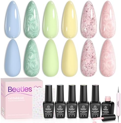Beetles Halloween Box Cat Eye Gel Nail Polish Set, Witch Potion 6 Colors