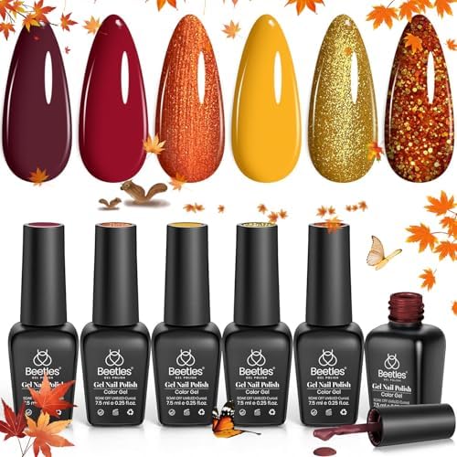 Beetles Halloween Gel Nail Polish Set - Halloween Spell, Fall Gel Polish