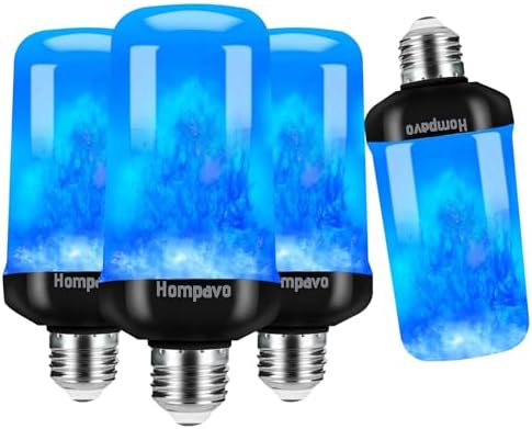 Hompavo 【Upgraded】 Flame Light Bulbs for Home Decor with Upside Down Effect