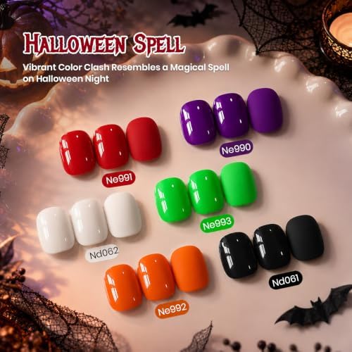 Beetles Halloween Gel Nail Polish Set - Halloween Spell, Fall Gel Polish