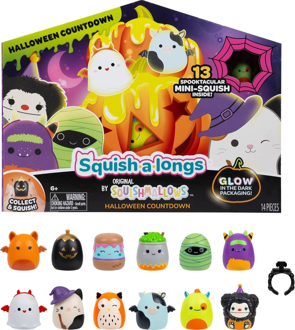 Squish-a-longs Fall 2026 Halloween Countdown Calendar – Includes 13 Mini-Squish