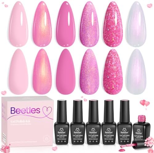 Beetles Halloween Box Cat Eye Gel Nail Polish Set, Witch Potion 6 Colors