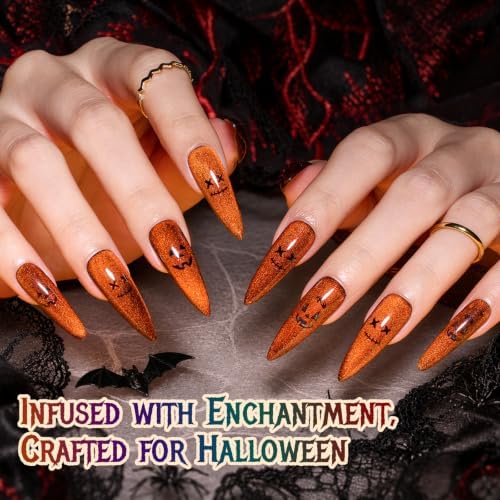 Beetles Halloween Box Cat Eye Gel Nail Polish Set, Witch Potion 6 Colors