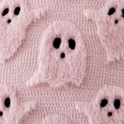 MIULEE White Halloween Pillow Covers Cute Ghost Decor Set of 2 18x18