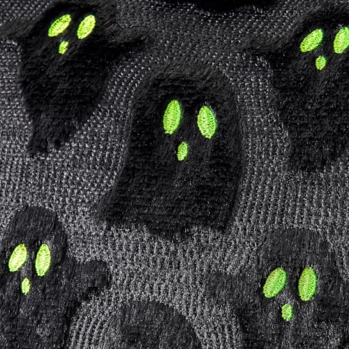 MIULEE White Halloween Pillow Covers Cute Ghost Decor Set of 2 18x18