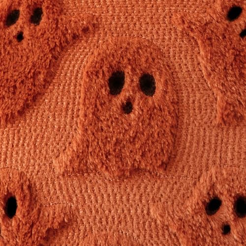 MIULEE White Halloween Pillow Covers Cute Ghost Decor Set of 2 18x18