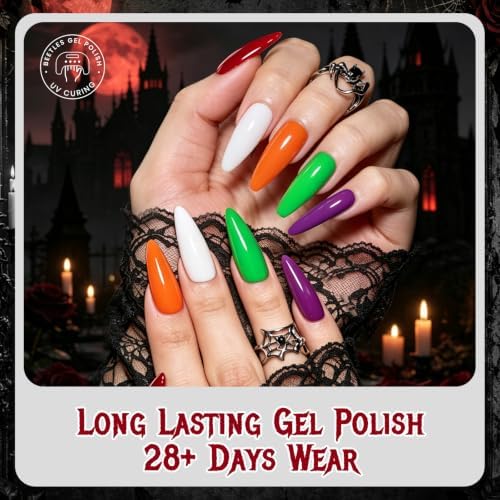 Beetles Halloween Gel Nail Polish Set - Halloween Spell, Fall Gel Polish