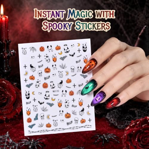 Beetles Halloween Box Cat Eye Gel Nail Polish Set, Witch Potion 6 Colors