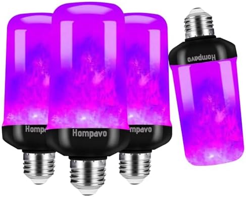 Hompavo 【Upgraded】 Flame Light Bulbs for Home Decor with Upside Down Effect